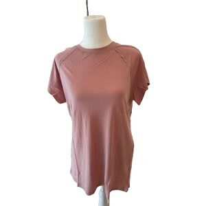 Mono B Pink T Shirt cut out back  Small